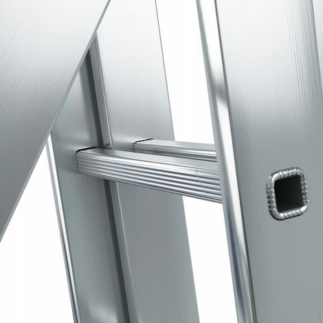 AWTOOLS DRABINA ALUMINIOWA  2x 9 150KG WIELOFUNKCYJNA 2-CZĘŚCIOWA