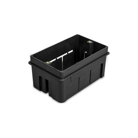 Caja de mecanismos universal 1,2 o 3 elementos 90x55x47 Negro