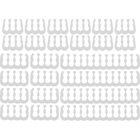 24 peignes pour câbles PC (carte mère 24 broches, 8 broches et 6 broches) pour ordinateur-5.3X1CM-White (1/2)