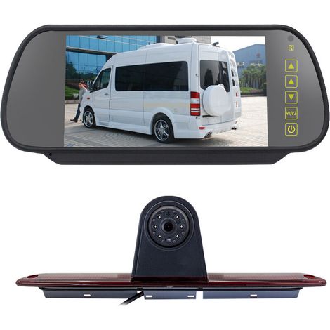 Camera De Recul De Feux De Freinage De 7 Pouces Pour Mercedes-Benz Sprinter/Vw Crafter Vans Led Light Parking (Avec Moniteur), Noir (1/5)