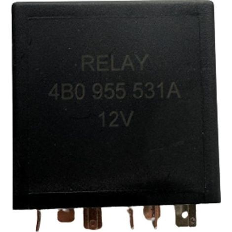 Relè di controllo motore tergicristallo intermittente 377 in plastica nera e metallo per B5 Mk4 4B0 955 531A (come mostrato in figura) (1/5)