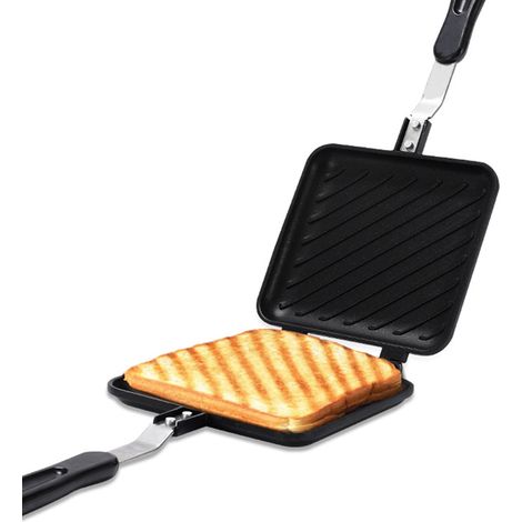 Sandwich Maker - Aluminium Non-Adhérent - Pour Sandwichs Grillés et Paninis - 1 Unité