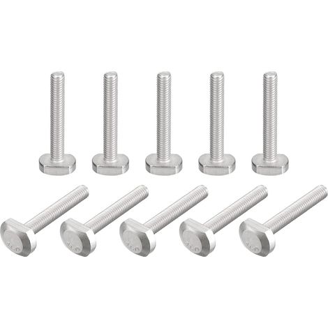 10pcs T-slot Boulons M6x40 mm T Forme Vis pour T Piste (1/5)
