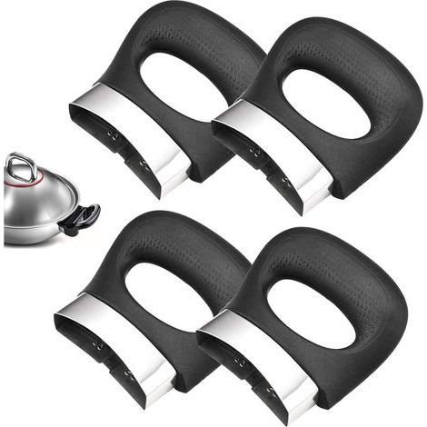 4 Pcs Poignée de Casserole Vapeur Poignée de Casserole Poignées Latérales de Rechange Avec Vis et écrous Poignée pour Autocuiseur Poignée de Support Latérale pour Autocuiseur Poignée D'autocuiseur (1/5)
