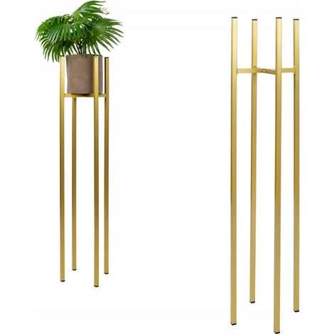 Soporte para maceta de metal dorado Loft Cholet M MAX, maceta de 18,5 cm. (1/5)