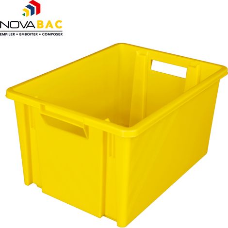 Boite de rangement Novabac 10L Jaune - 5202364