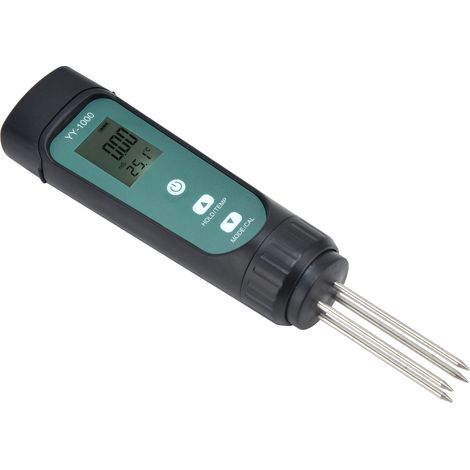 4-poliger integrierter Sensor EC+Temperatur-Feuchtigkeits-Bodendetektor-Tester-Messgerät für den Garten (ohne Hintergrundbeleuchtung YY1000N) (1/5)