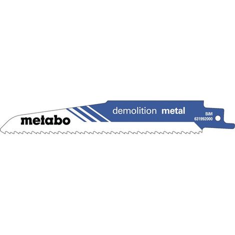 Hojas de sierra sable professional L200xDicke1,25mm dentado1,8-2,6mm BiMetall