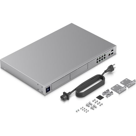 Ubiquiti UniFi Dream Machine Pro Max Gateway con 8 porte Gigabit Ethernet, 2 porte SFP+, porta WAN 2,5 Gbps, 128 GB SSD e slot per 2 HDD, garanzia di 1 anno (1/5)