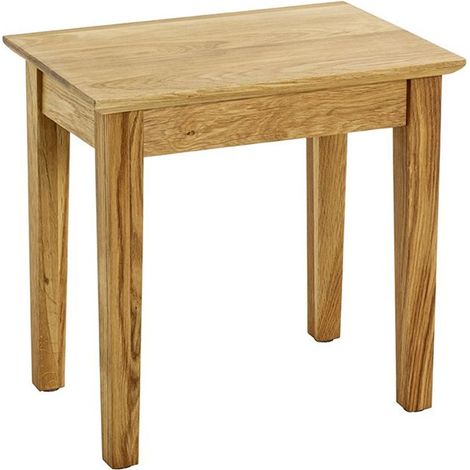 Table d'Appoint en Bois "Mani" 43cm Chêne (1/4)