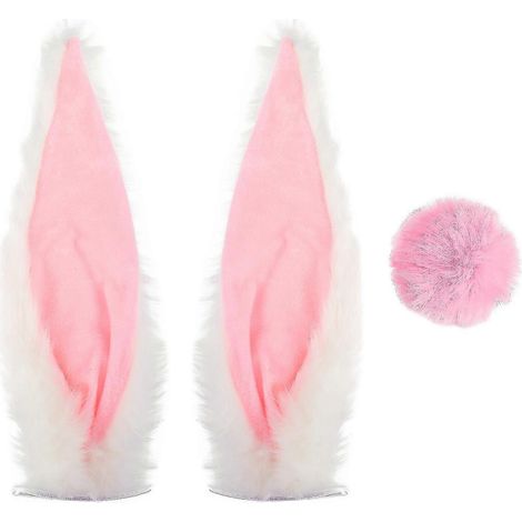 Décorations de casque oreilles de lapin, casque oreilles de lapin en peluche, oreilles de lapin pour casque de moto (1/3)