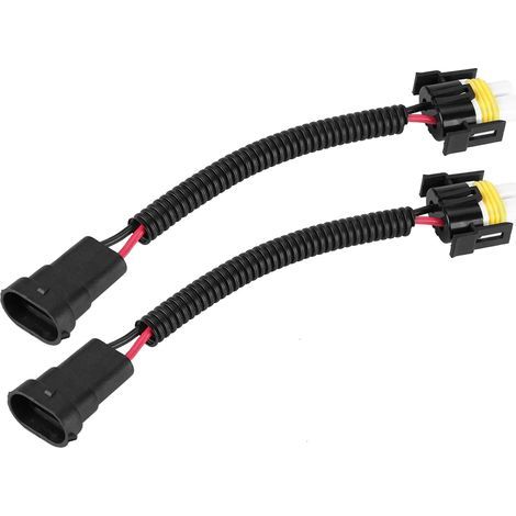 Lot de 2 connecteurs de conversion H11 H8 pour feux de croisement et antibrouillard, faisceau électrique avec douille (1/5)