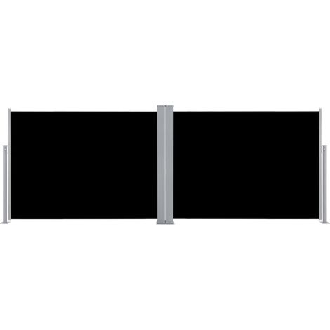 Tenda laterale retrattile 100 x 1000 cm nera 020007425