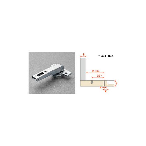 SALICE CERNIERA CONTROCOL C2ABN99AC LUNGA 94 GRADI 25 PZ