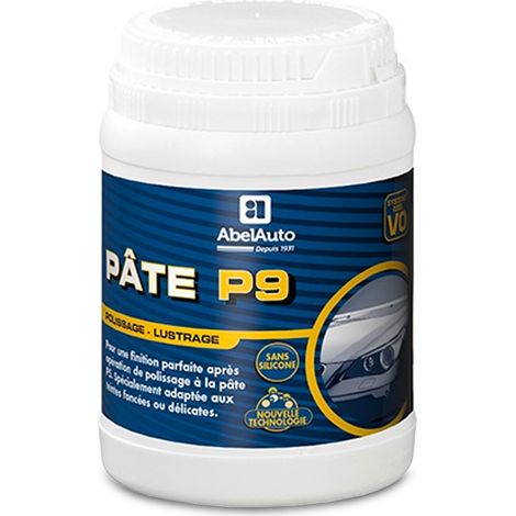 Pâte de polissage P9 pour finition parfaite – SANS SILICONE – Nouvelle technologie – Système VO pour teintes foncées – Abel (1/2)