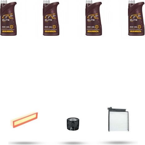 Kit tagliando 3 FILTRI e 4L OLIO compatibile con Renault Clio III 1.2 16v 48kw Dal 2005 (1/4)