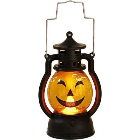Décorations de lanternes citrouilles d'Halloween, mini lanterne citrouille portable, lumières LED citrouille à piles,Type C (1/3)