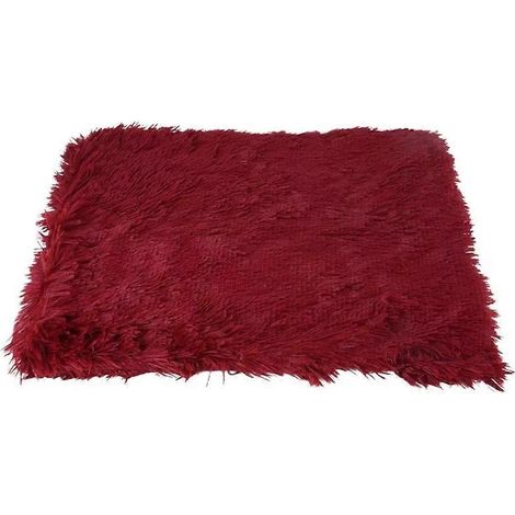 Chien Blanket Winter Sleeping coussin Fleece Calming chat lit Flannel Blanket pour petit moyen chiot Crate Floor canapé (1/5)