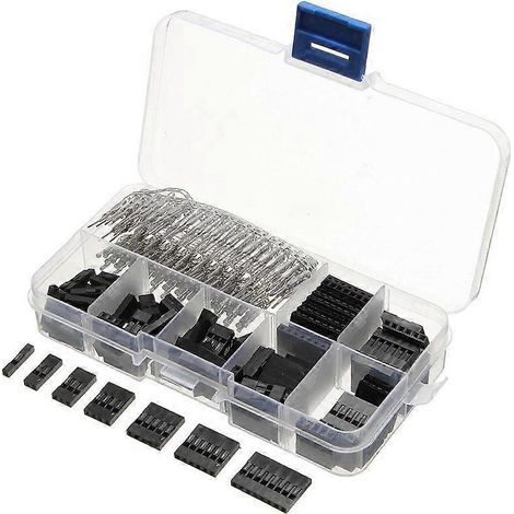 Kit de 310 connecteurs Dupont mâles et femelles de 2,54 mm pour câbles et fils de connexion (1/4)