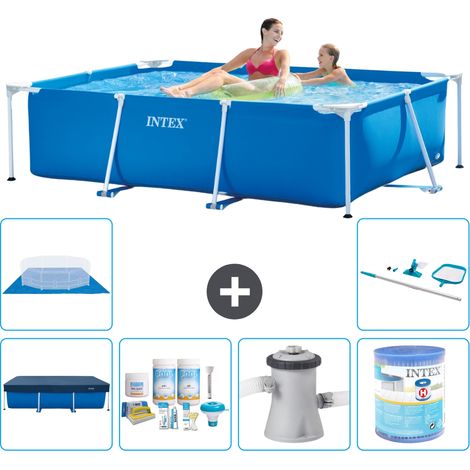 Intex Piscine Tubulaire Rectangulaire - 220x150x60 cm - 7-pièces  S40010 (1/5)