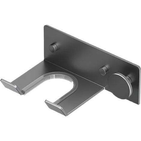 Soporte de pared para secador de pelo, no requiere taladrar, compatible con modelos Dyson, con gestión de cables, se adapta a la mayoría de los modelos.