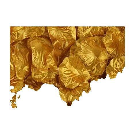 Künstliche Rosenblätter, Seidenstoff, Elegante Atmosphäre, Gold, 500PCS (1/2)