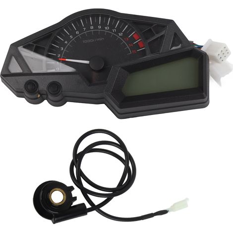 Compteur de vitesse LCD pour moto, jauge de carburant 15000 tr/min, compatible NINJA 300 (1/5)