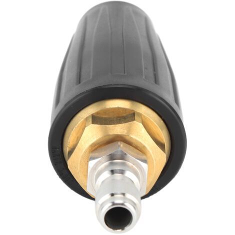 Ugello turbo per idropulitrice, attacco rapido da 1/4", nucleo in ceramica, rame, 3000 PSI, rotante, nero. (1/4)