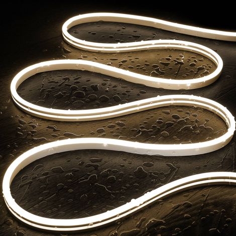 Striscia Neon LED 24V DC NFLEX6 IP65 FreeCut su Misura Bianco Naturale 10 m 4000K