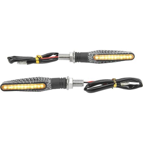 paire de clignotants LED 12V pour motos, adaptés aux motos sportives, de route, tout-terrain et chopper. (1/5)