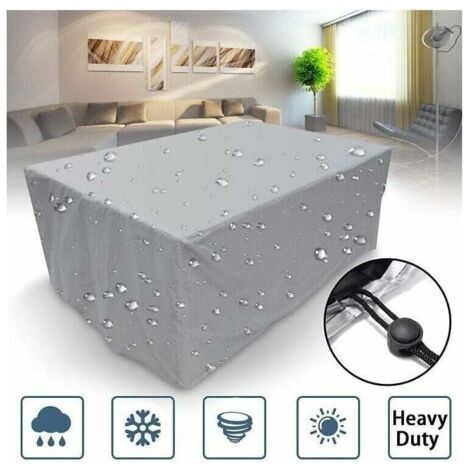 Square Garden Furniture Cover 210d, 100x100x85cm Waterproof Garden Furniture Cover Durable Cover for Rectangular Patio Table