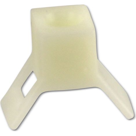 Base de fixation vissable KSS, Polyamide 6.6, naturel, trou de fixation 5,3, L=23, l=13,8, 1 pièce