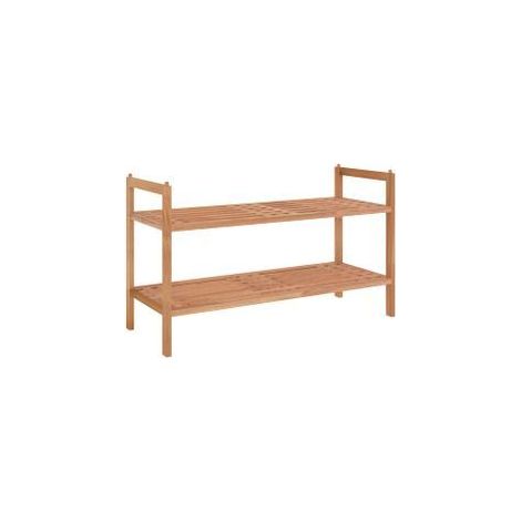Meuble à chaussures 69x27x41 Bois massif de noyer (1/5)