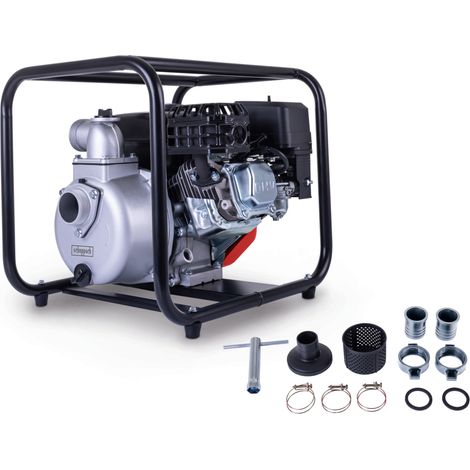 Scheppach – Pompe à eau thermique 4 temps 5,3 CV – Débit 32000 L/h – Hauteur refoulement 30 m – Aspiration 7 m – Compatible eaux claires et légèrement chargées (1/5)