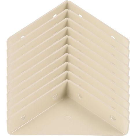 90 Metallwinkel für Möbel und Betten große Ausführung beige