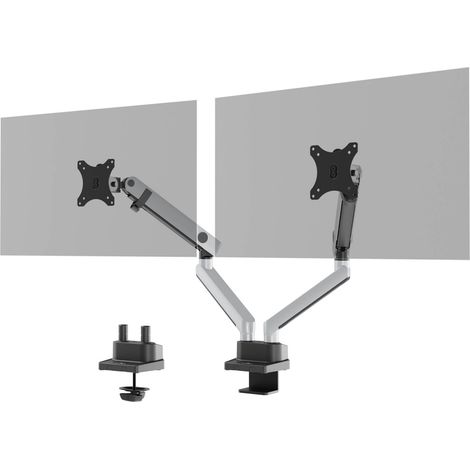 Durable Monitor Halterung SELECT PLUS mit Arm für 2 Monitore, Tischbefestigung, VESA, Flexibel einstellbar, 509723 (1/5)