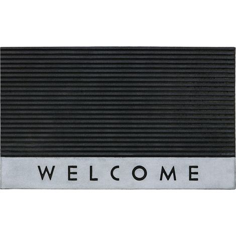 Quartz Welcome Scraper Rubber Doormat, 45x75cm