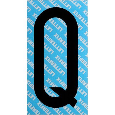 Letra adhesiva negra Serie T80 Q Letterfix