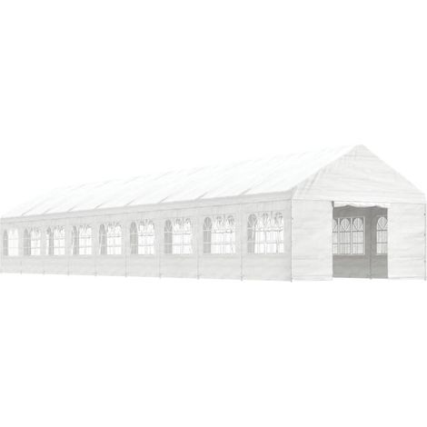 Maison Exclusive - Gazebo con Tetto Bianco 20,07x4,08x3,22 m in Polietilene