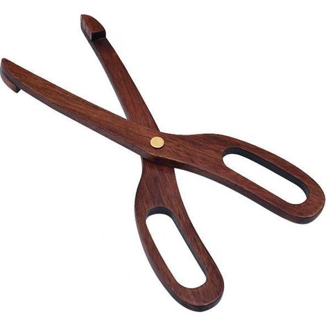Pinze per insalata a forbice, pinze per pane, pinze per insalata in legno, adatte per cucinare, campeggio, barbecue, buffet, ristoranti, panetterie, pinze per insalata, Phoebe