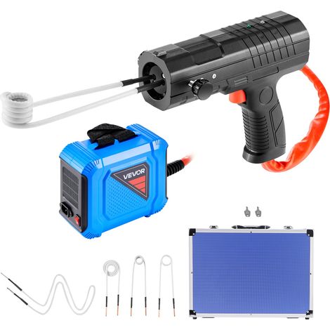 Kit de Chauffage par Induction Magnétique pour Enlever Écrous Rouillés 1800 W, Dégrippeur à Induction Portatif, avec 4 Bobines et Coffret, pour Retirer Vis Rouillées, Réparation Automobile (1/5)
