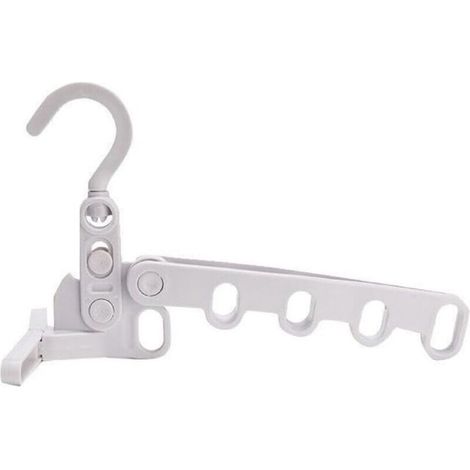 Séchoir portable pliable pour vêtements touristiques - Multifonctionnel - Cintre à cinq trous - Support de séchage portable (1/4)