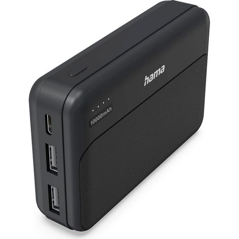 Hama Pocket 10 Powerbank 10000mAh 2xUSB-A Anthrazit (1/4)