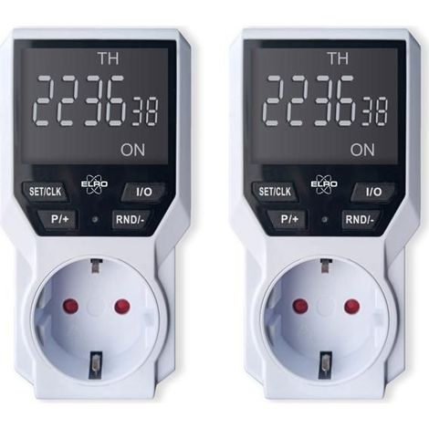 Horloge numérique - ELRO - TI3000-2 - 10 programmes - 3600W - Intérieur (1/5)