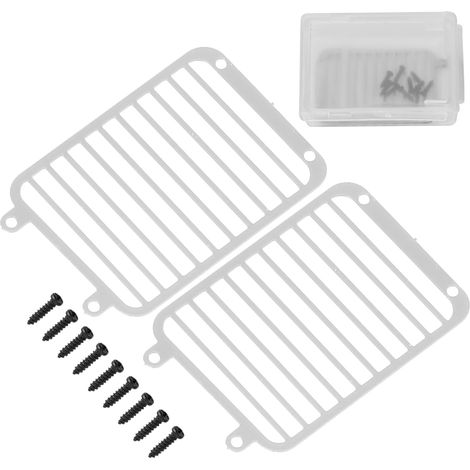 Grille avant métallique pour phare TRAXXAS TRX6/TRX4 1/10 crawler, accessoire voiture argenté (1/5)
