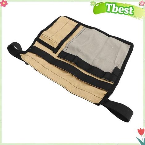 HURRISE sac de ceinture de taille outil de jardinage HURRISE tablier de travail à la taille de l'outil de jardin Kaki et gris (1/5)