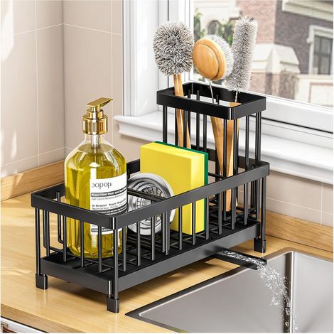 Porte-savon lot de 1 acier inoxydable pour évier 1 pièce (1/5)