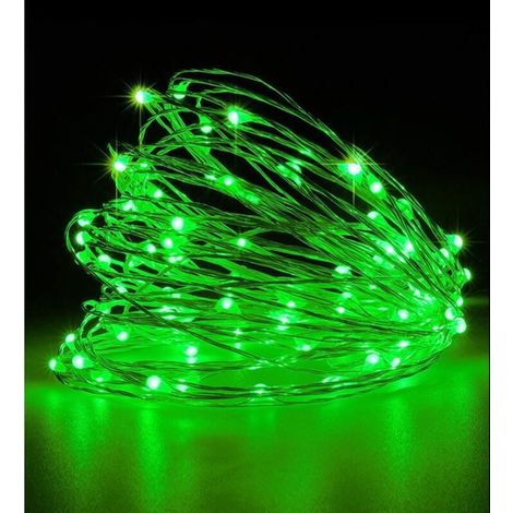 ZOLGINAH Guirlande Lumineuse, Girlande de Lumière 5M 50LED Guirlandes Lumineuses Piles Mini Led Intérieur Girlande de Lumière Decoration pour Chambre Noël Mariage Soirée Maison Jardin,Vert (1/5)