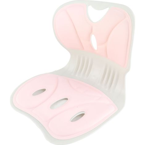 Soutien lombaire et dorsal, correcteur de posture assise, coussin de dossier léger et confortable pour la maison et le bureau, rose (1/5)