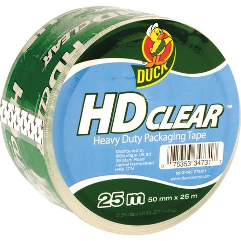 Heavy-Duty Clear Duck Tape by Shurtape, 50mm x 25m (SHU222181) (1/2)